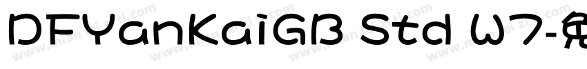 DFYanKaiGB Std W7字体转换